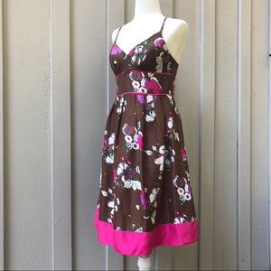 Guess Silk A-Line Spaghetti Strap Midi